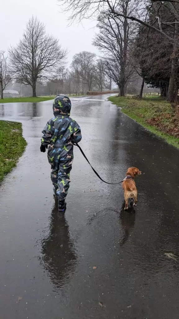 Rainy adventure day at Tollymore Forest Park Northern Ireland