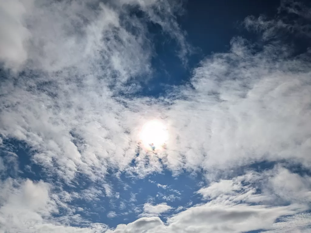 Sunshine through the clouds