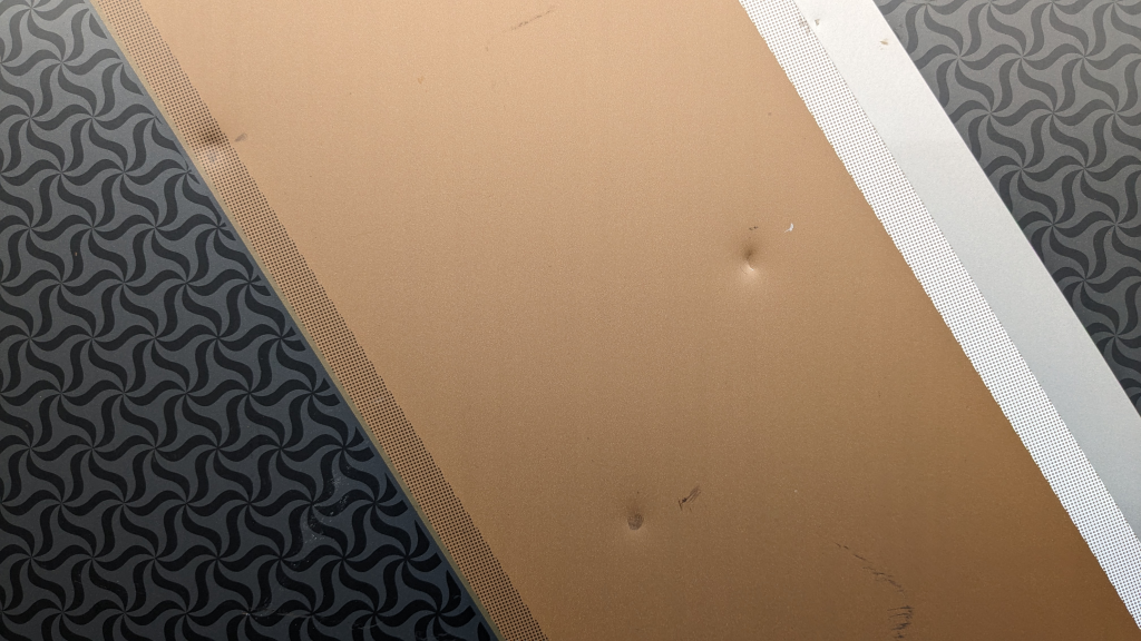 Dents from roof panel hitting our van